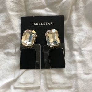 NWT BaubleBar Luza Lucite Drop Earrings